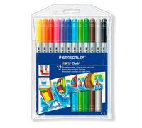 Staedtler rotuladores doble punta 1/3 mm colores surtidos estuche 12 u