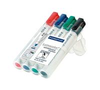 Staedtler lumocolor marcador 4 pieza(s) punta redonda negro, azul, ver