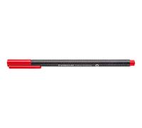 Staedtler rotuladores triangulares triplus, rojo, de plástico recicla