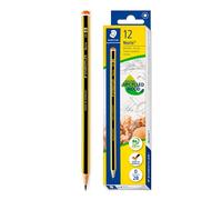 STAEDTLER - Set de 12 Lápices de Grafito Hexagonal 2B. Madera Certificada Etiqueta PECF