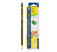 STAEDTLER - Set de 12 Lápices de Grafito Hexagonal 3H. Madera Certificada Etiqueta PECF