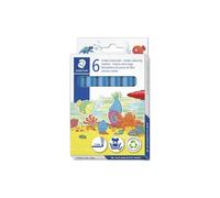 Staedtler - STAEDTLER ROTULADOR NORIS CLUB GRUESO AZUL CLARO ESTUCHE 6 UD 340 C6-30