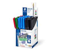 STAEDTLER Stick 430 MS CP5 - Bolígrafo (50 unidades, grosor de escritura M), colores surtidos