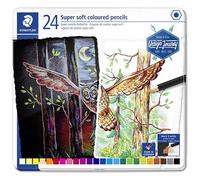 Staedtler Lápices de colores 149C Super Suave Multicolor – caja metálica 24 unidades