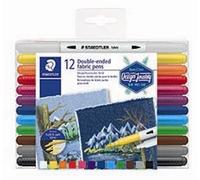 Staedtler Textile Pen Duo set (12)