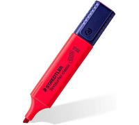 Staedtler textsurfer classic 364 rotulador marcador fluorescente - punta biselada - trazo entre 1mm-5mm - tinta con base de agua - color rojo (10 uds)