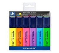 STAEDTLER Textsurfer Classic 364 Subrayadores - 6 colores, recargables