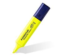 STAEDTLER Textsurfer Classic 364 Subrayadores - amarillo, pack 10 | Punta biselada, gran depósito, INK·JET SAFE - sin manchas, recargables - Art.-Nr. 364-1