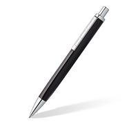 STAEDTLER Triplus 444 M09-3 - Bolígrafo retráctil (444 M, carcasa de metal en forma triangular ergonómica, mina grande M, tinta azul), color de tinta azul