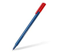 Staedtler Triplus Ball 437 F - 2, Bolígrafos con punta de metal, Rojo, un paquete con 10 piezas