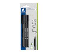 STAEDTLER triplus fineliner 334 - negro, pack 4, 0,3 mm