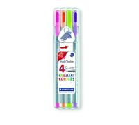 STAEDTLER 334 SB4 - Bolígrafo Punta Fina, 4 Unidades, Multicolor