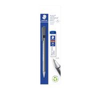 STAEDTLER triplus micro 774 Portaminas - 0,5 mm, triangular | Cuerpo ergonómico, punta metálica retráctil, depósito de minas & goma - Art.-Nr. 77425BK25D