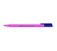STAEDTLER Triplus Textsurfer 362-23 - Marcador fluorescente de diseño triangular ergonómico. Ancho de línea variable desde 1-4 mm aprox. Color rosa. Caja de cartón con 10 marcadores