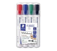 Staedtler lumocolor marcador 4 pieza(s) punta redonda negro, azul, ver