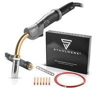 STAHLWERK Antorcha de soldadura MIG/MAG AK25/MB25 para aluminio, paquete de manguera de 3 m