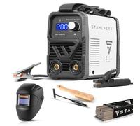 STAHLWERK Soldadora de electrodos 160 MD - Equipo completo con carro - Máquina de soldar MMA/Electrodo, 160 A, uso flexible sin gas, compacta y ligera, ampliable a DC TIG, refrigeración inteligente