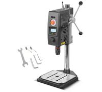 STAHLWERK taladradora de columna con láser de líneas cruzadas - 800 W taladradora de columna, velocidad 200-2.500 rpm, portabrocas rápido de 1,5-13 mm