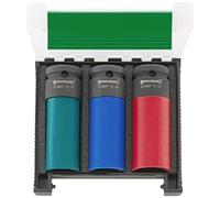 Stahlwille 51IMP K/3 Impact - Juego de llaves de vaso (3 unidades, 17, 19, 21 mm, código de colores, para proteger las llantas de aleación durante el cambio de ruedas)