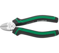 STAHLWILLE Alicates de corte lateral de 140 mm, cromados, para cortar cables y alambres blandos y duros, también alambre de piano, asas de 2 componentes