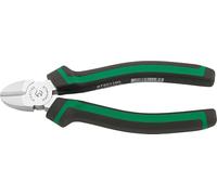 STAHLWILLE Alicates de corte lateral de 160 mm, cromados, para cortar cables y alambres blandos y duros, también alambre de piano, asas de 2 componentes