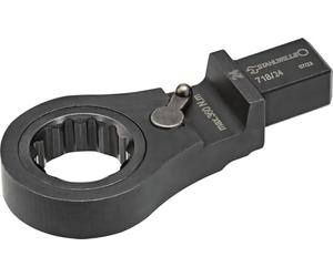 STAHLWILLE Llave combinada de carraca de 19 mm, conmutable, 72 dientes, 14 x 18 mm, para insertar en llave dinamométrica