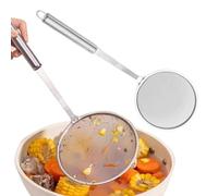 Stainless Fat Skimmer, Long Handle Oil Strainer Set, 12,8 x 4,72 pulgadas Kitchen Mesh Separator, Heat Resistant Grease Filter Tool, Cooking Utility with Fine Mesh Finish, Frying Use for Home Kitchen
