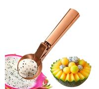 Stainless Steel Baller And Ice Cream Scoop - Dual-Purpose Fruit Scoop For Watermelon, Cantaloupe And Desserts, Creative Summer Dessert Spoon For Home Kitchen Use