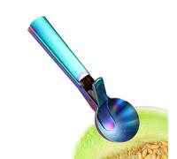 Stainless Steel Baller And Ice Cream Scoop - Dual-Purpose Fruit Scoop For Watermelon, Cantaloupe And Desserts, Creative Summer Dessert Spoon For Home Kitchen Use