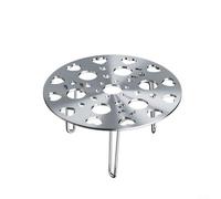 Stainless Steel Steamer Rack 3 Sizes Removable Legs(13.5CM Silver) | 3 adjustable sizes 13.5-21cm, removable legs, fits various pots, efficient steaming, steel