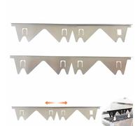 Stainless Steel Stove Counter Gap Cover,Retractable Stove Gap Filler,Range Trim Kit,Adjustable Length 13.8"To 27.5",For Oven, Stovetop And Kitchen Appliances Countertop (Blanco 2 juegos)