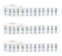 Stakee Pegatinas De Soldados Cascanueces, 3 Rollos, Autoadhesivas, Ideales para Decoración De Fiestas De Cumpleaños Y Otras Celebraciones.