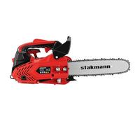STAKMANN Motosierra de explosión de 2 tiempos a gasolina, hoja de 30 cm, Easy Start e interruptor de seguridad, motosierra de jardín, trabajo, corta madera y ramas precisa con mango ergonómico (25,4