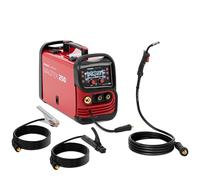 Stamos Germany MAGITEX 250 Soldador MIG MAG 180 A Ciclo de trabajo: 60% Duty Cycle Panel de control digital 2T/4T TIG Liftarc MMA Flux MIG Soldador de hilo Equipo de soldadura