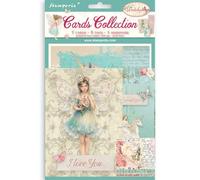 Stamperia - Cards Selection, Acid-Free, Printed on 2 Sides, Choice of Sizes and Designs, Perfect for Hobbies, Crafts, and Gifting (Wonderland) (7 Cards, 5 Tags, 1 Bookmark)