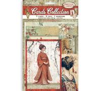 Stamperia - Cards Selection, Acid-Free, Printed on 2 Sides, Choice of Sizes and Designs, Perfect for Hobbies, Crafts, and Gifting (Oriental Garden) (7 Cards, 5 Tags, 1 Bookmark)