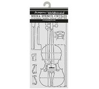 Stamperia - Thick Stencil for Scrapbooks, Albums, Cards, Bullet Journals, and More, Flexible Material, Easy to Clean, Perfect for Crafts and Gifting (Symphony, Violin Sections)