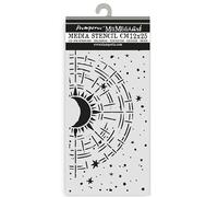 Stamperia - Thick Stencil for Scrapbooks, Albums, Cards, Bullet Journals, and More, Flexible Material, Easy to Clean, Perfect for Crafts and Gifting (Secret Diary, Cosmic Compass)