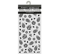 Stamperia - Thick Stencil for Scrapbooks, Albums, Cards, Bullet Journals, and More, Flexible Material, Easy to Clean, Perfect for Crafts and Gifting (Christmas, Pinecones Pattern)