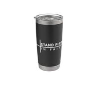 Stand By In Faith Vaso térmico de acero inoxidable de doble pared