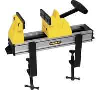 Stanley Tornillo de banco 0-83-179 – Agarre seguro, reposicionamiento rápido, 180 kg, almohadillas