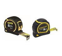 STANLEY 1-30-657 - Flexómetro Tylon 8 m x 25mm + 1-30-697 - Flexometro Tylon 5 metros x 19mm