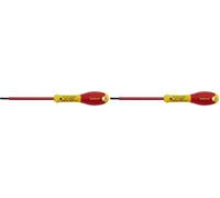 STANLEY 1-65-412 - Destornillador aislado vde 1000v FatMax plana 4 x 100 mm (Paquete de 2)
