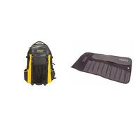Stanley 1-79-215 Fatmax - Mochila Con Ruedas, Capacidad Max 20 Kg + 1-93-601 - Estuche Para Herramientas Enrollable