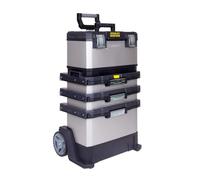Stanley Caja para piezas pequeñas / caja de herramientas 1-95-622 metal y plástico negro/gris