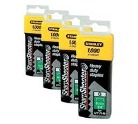 STANLEY 1-TRA704T - Grapa tipo g (4/11/140) 6mm - 1000 u. (Paquete de 4)