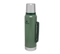 Stanley Classic Legendary Botella Termica 1 Litro - Mantiene Frío o Calor 24 Horas - Termo Cafe - Cantimplora Acero Inoxidable - Sin BPA - Apto Para Lavavajillas - Hammertone Green