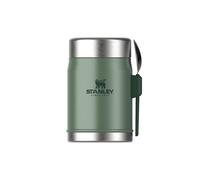 Stanley 1913 Legendary Fiambrera Termica con Spork 0.4L - Hammertone Green | Mantiene Frío o Calor 7 Horas - Termo Comida Caliente Adulto - Acero Inoxidable - Sin BPA - Apto Para Lavavajillas