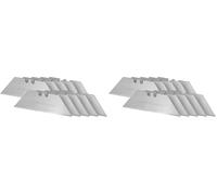 STANLEY 2-11-921, Hoja de cuchillo gama estandar 1992, Dispensador 10 hojas, Cuchilla Gruesa, Modelo Largo, Cuchilla Trapezoidal Grande Reversible 2 Puntas, Heavy Duty (Paquete de 2)