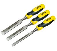 Stanley Juego de 3 formones 2-16-887 – Filo biselado 10, 15 y 20 mm